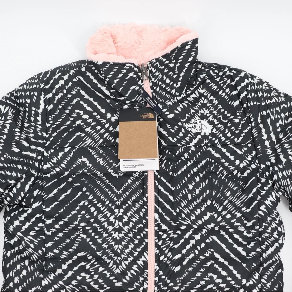 The North Face Youth 18 XL Girls Reversible Mossbud Jacket - Picture 2 of 13